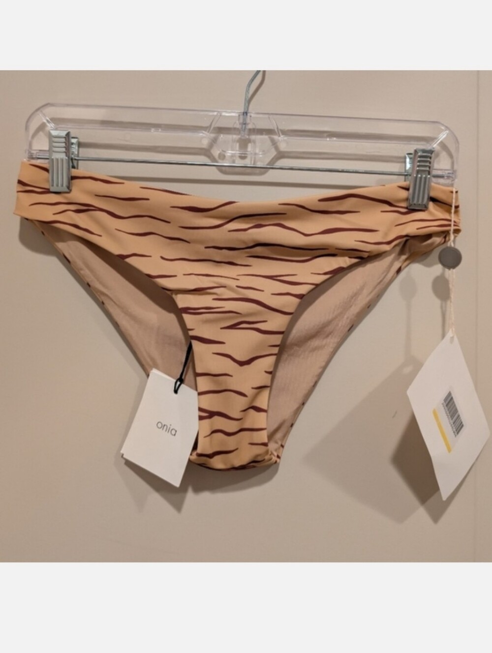 ONIA Daisy Tiger Print Bikini Bottoms Medium